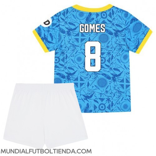 Camiseta Wolves Joao Gomes #8 Tercera Equipación Replica 2025-26 para niños mangas cortas (+ Pantalones cortos)